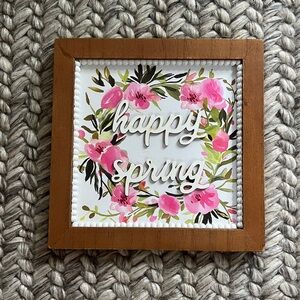 Happy Spring Framed Wall Art by Hollis Bryn Home